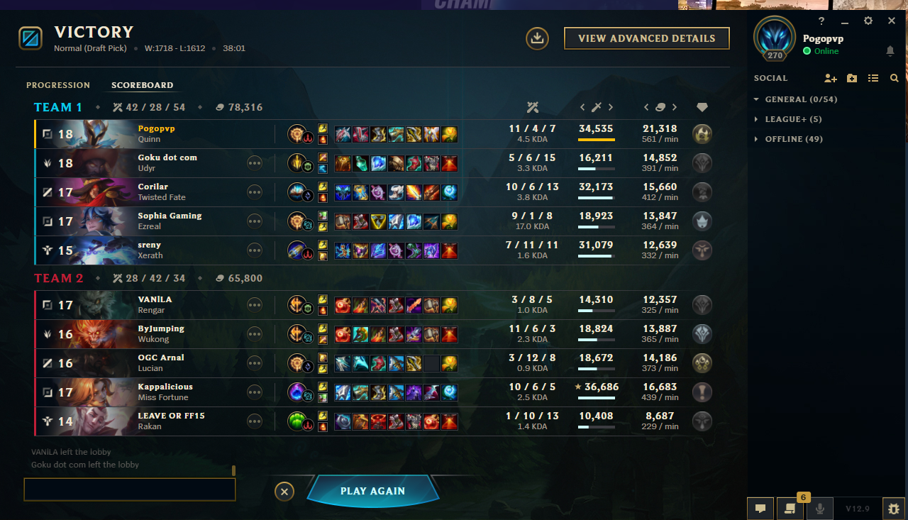 Student 34.000 damage game stomp with Quinn